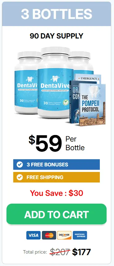 Buy DentaVive 3 Bottle